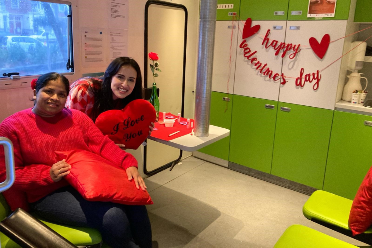 Soatestactie op locatie op valentijnsdag