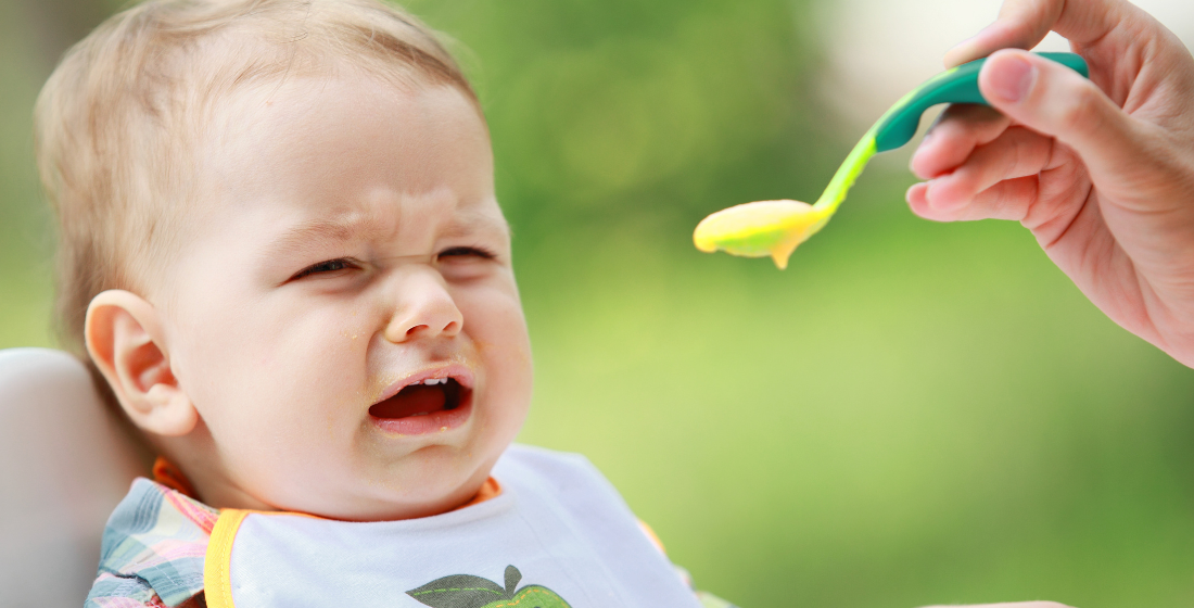 Baby die niet wil eten