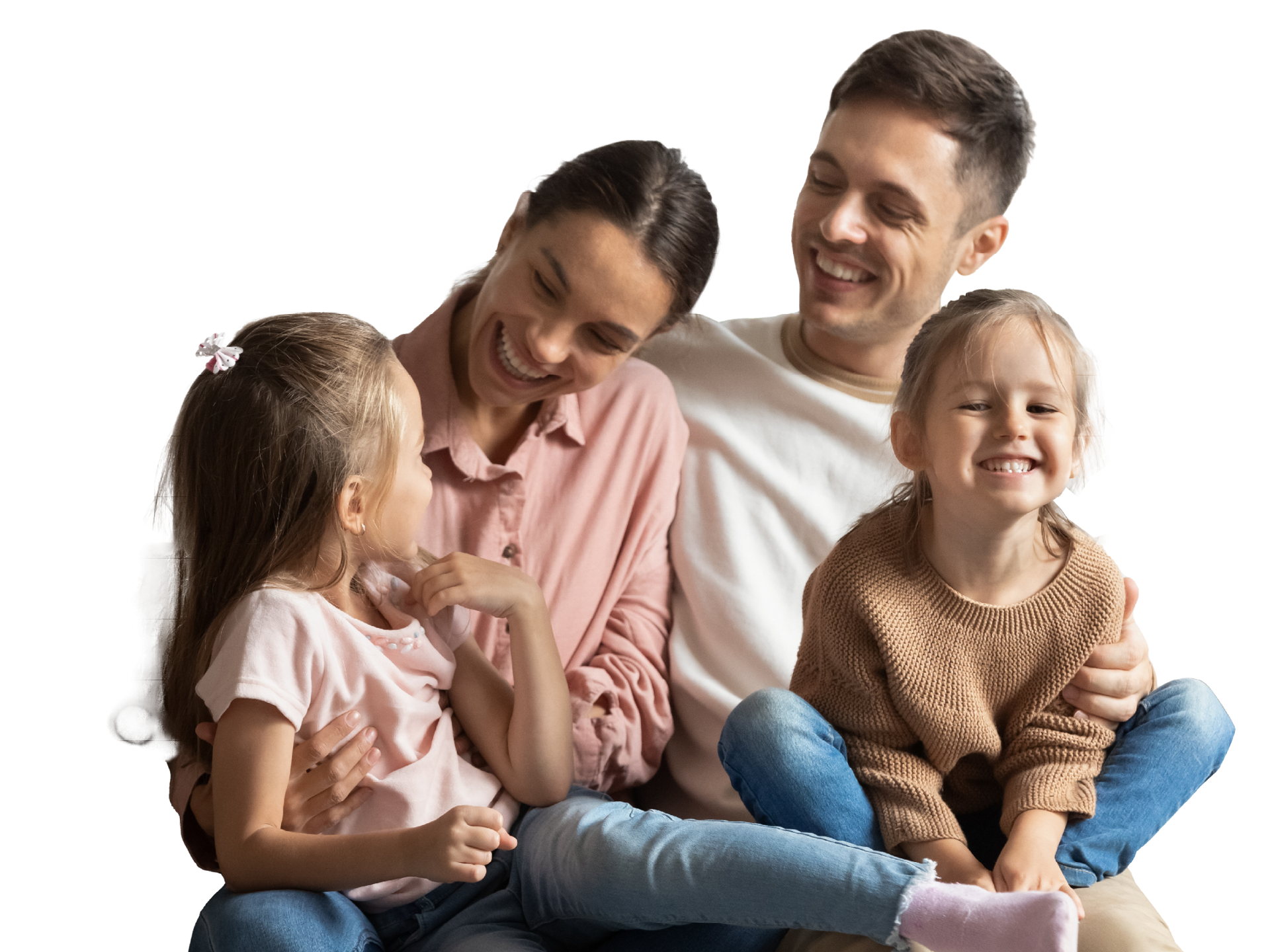 Gezin met twee kinderen