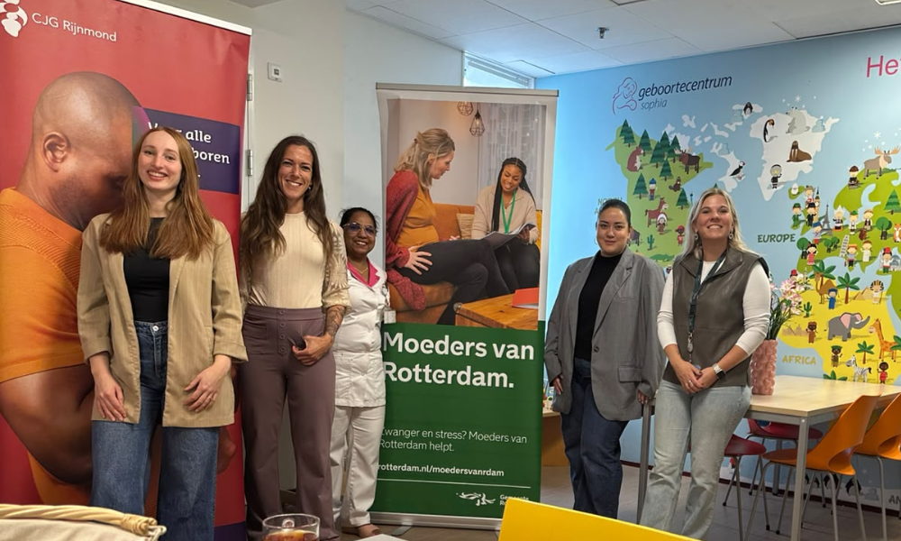Jeugdverpleegkundigen van het CJG, Geboortecentrum Sophia en Aanmeldpunt Moeders van Rotterdam