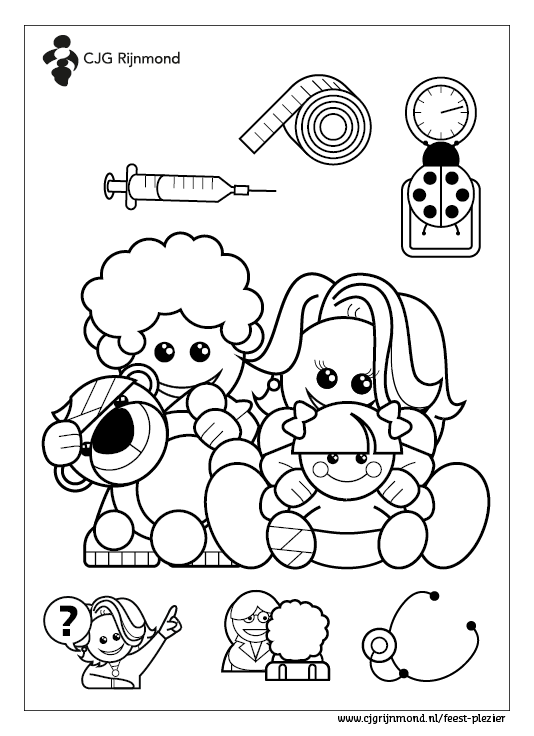 Kleurplaat bij het CJG