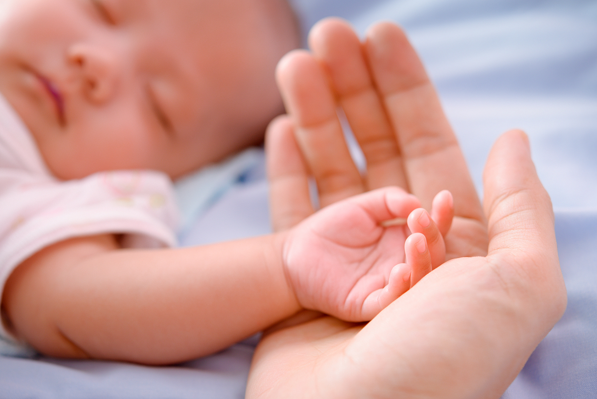 Baby die slaapt