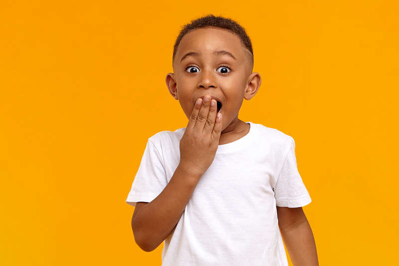 Enthousiast jongetje