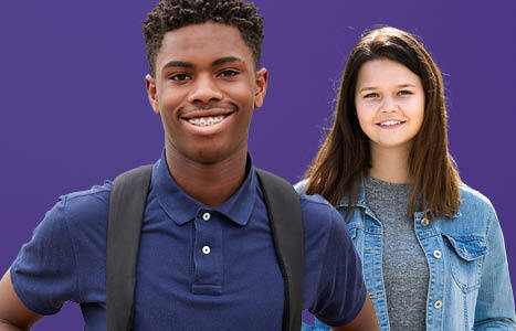 Puber jongen en meisje