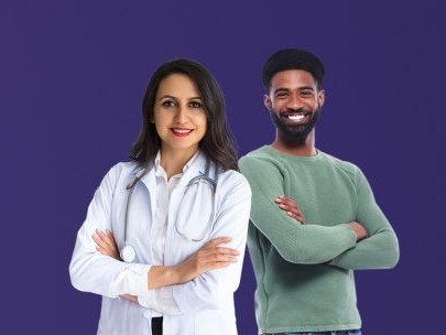 Twee zorgprofessionals