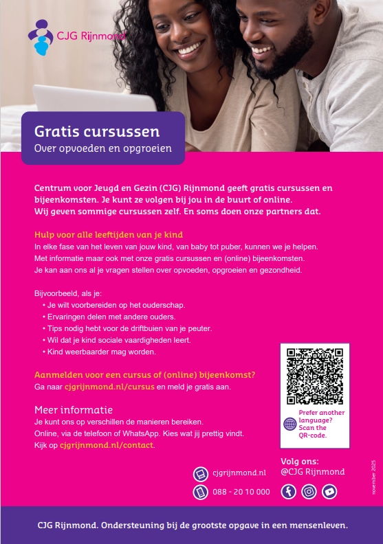 Flyer cursusbureau CJG