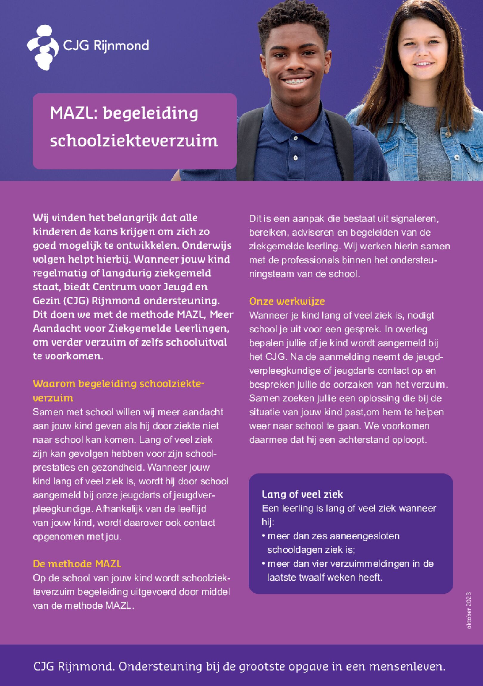 Flyer MAZL voor ouders LR