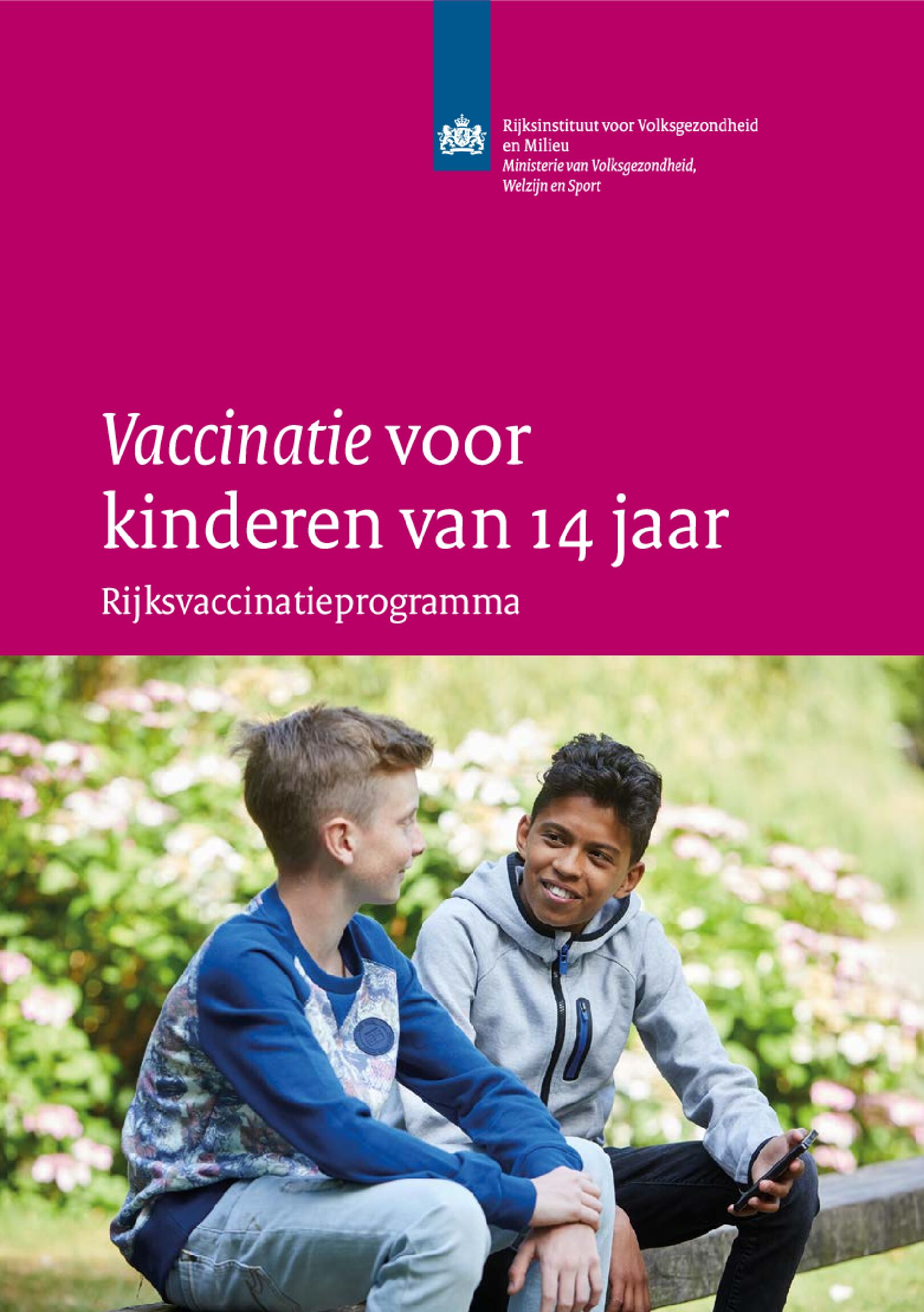 Vaccinatie voor kinderen van 14 jaar