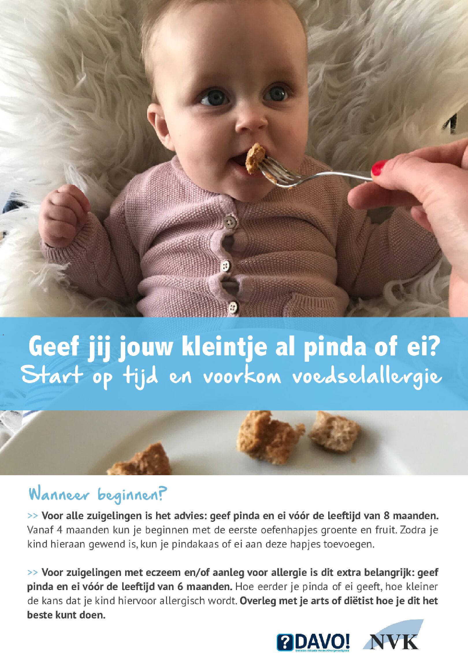 Voedingscentrum Pinda en ei bij babys